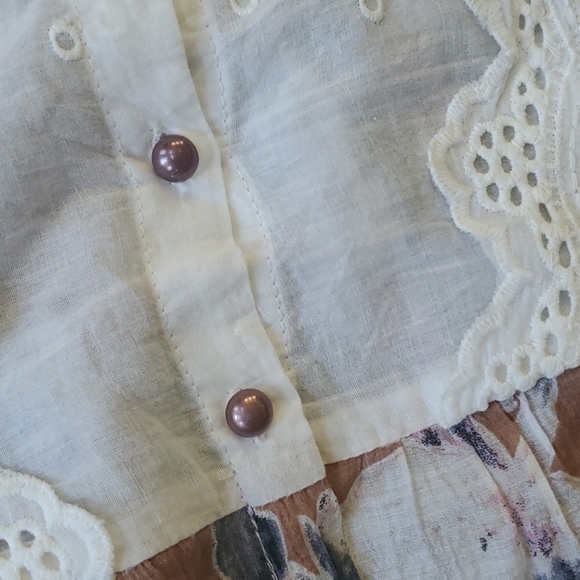 Oddy Boho Babydoll Top Sz Large - Picture 6 of 8